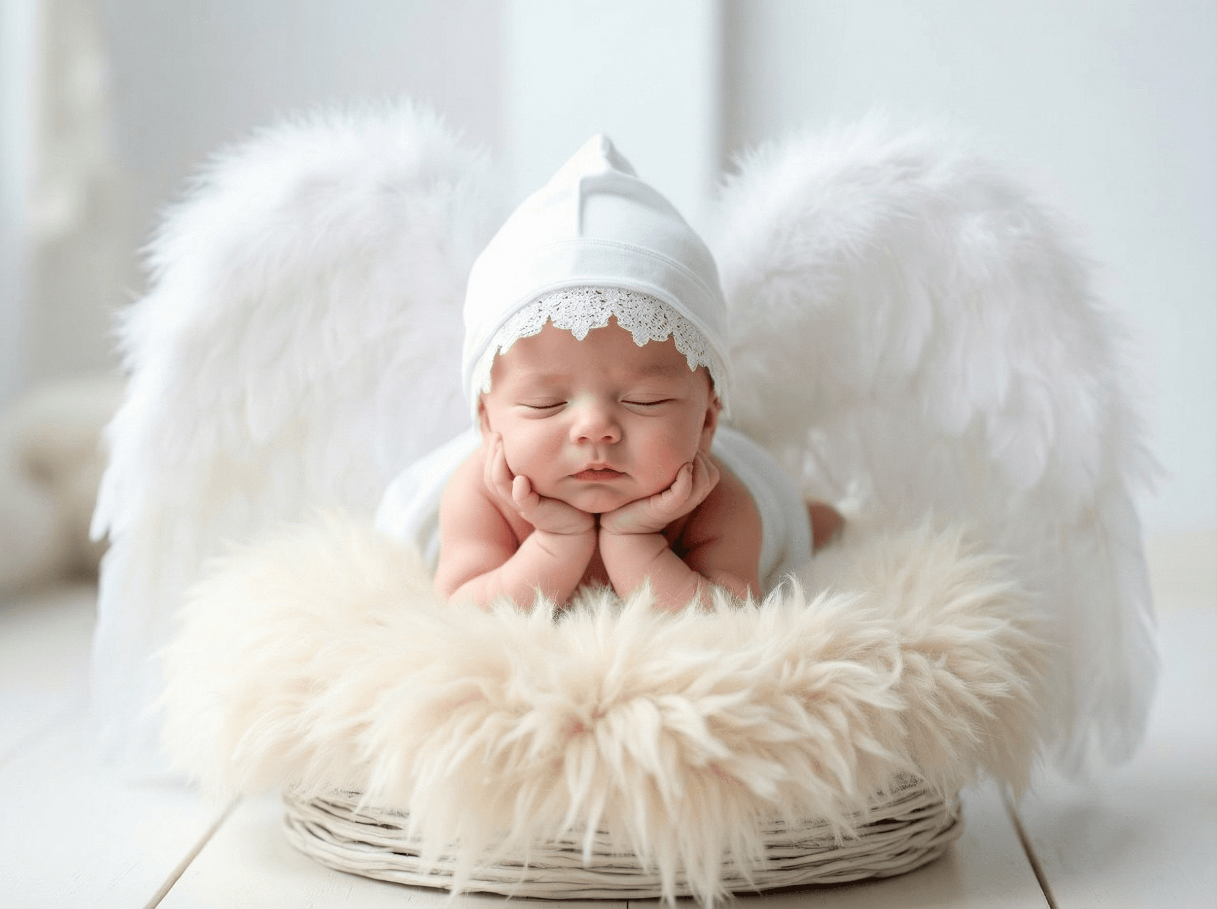 Angel Born AI で制作したニューボーンフォト