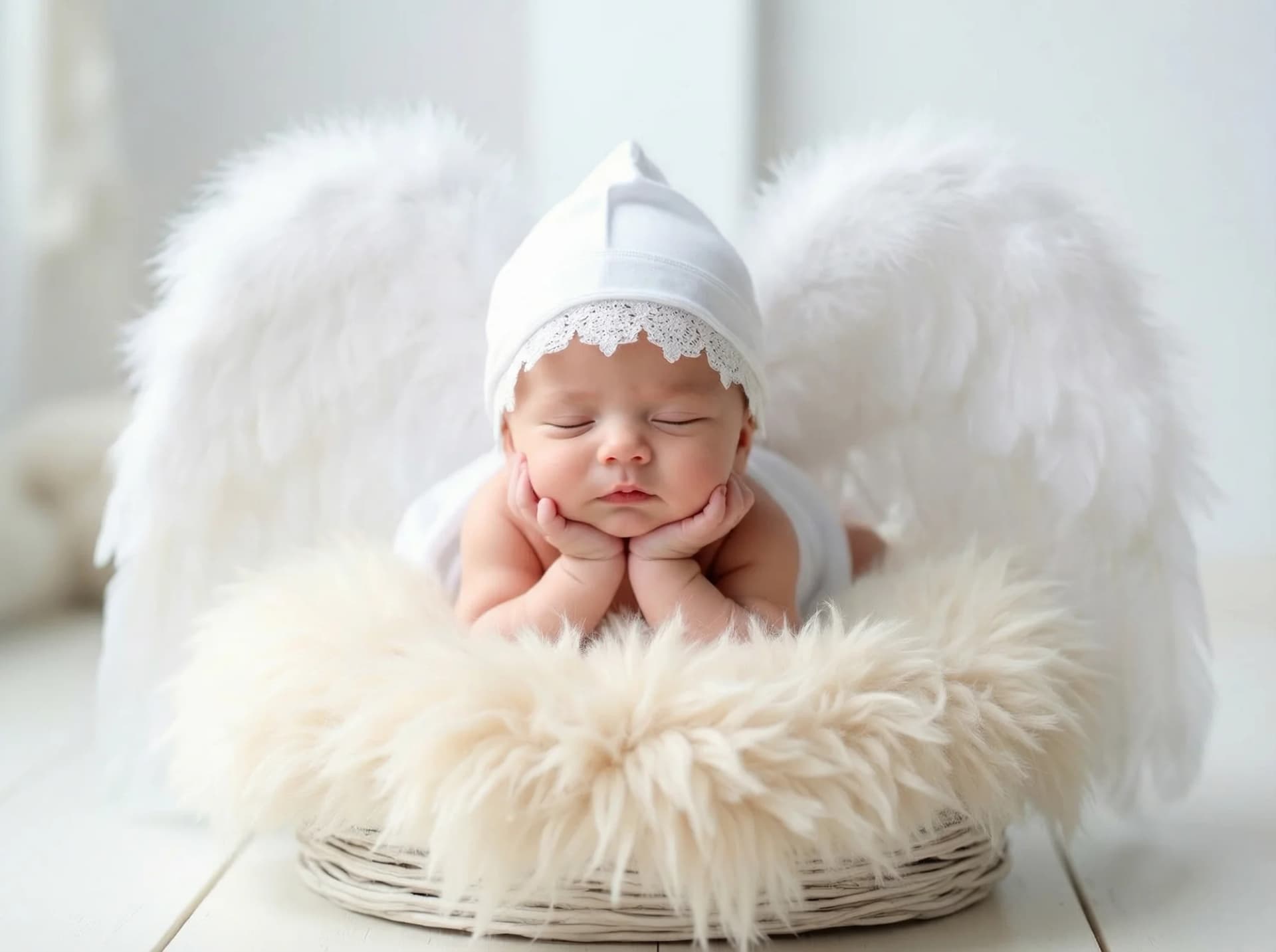Angel Born AI で制作したニューボーンフォト